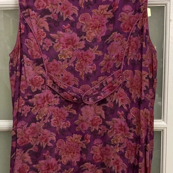 Vintage April Cornell Midi Floral Dress Size XL - Picture 4 of 12